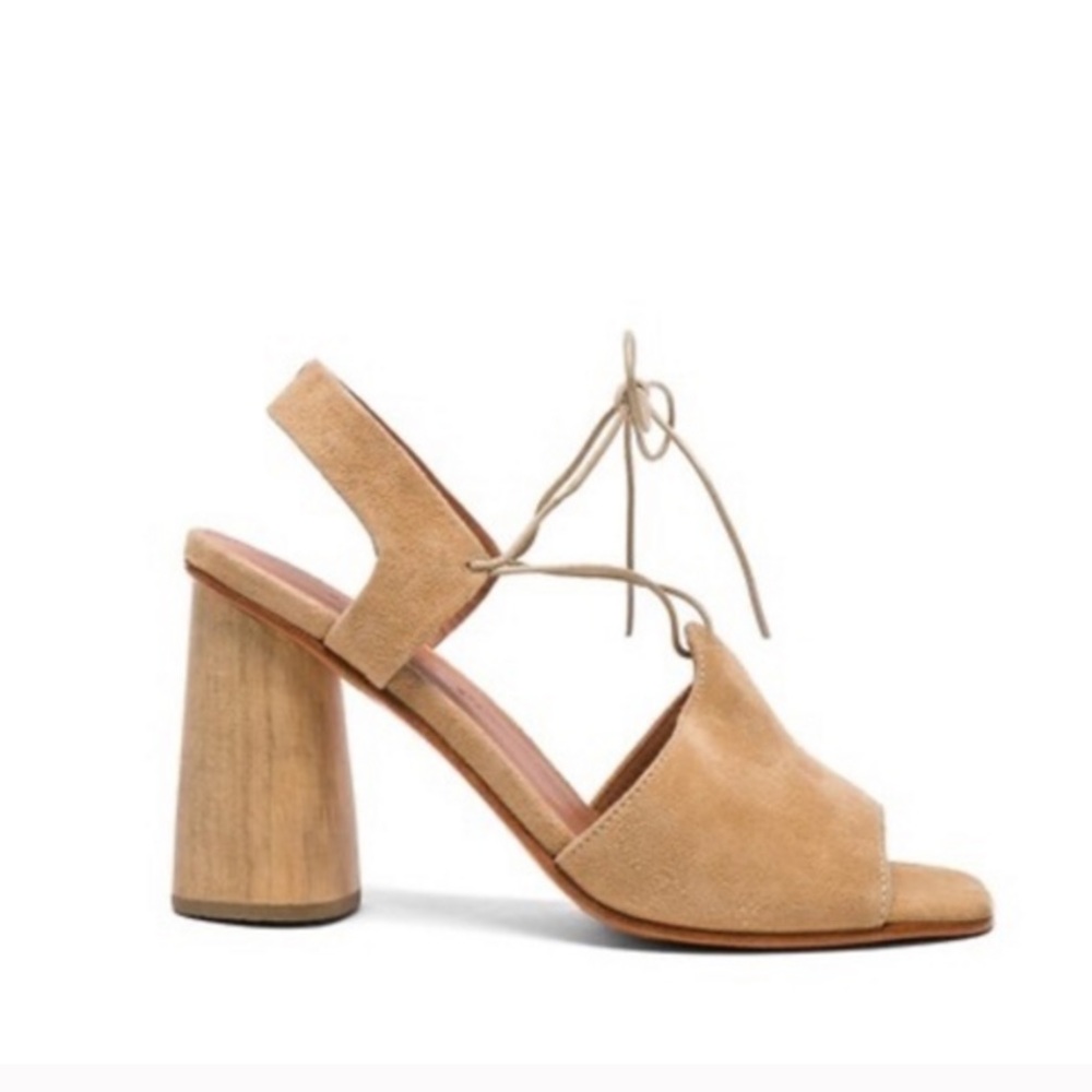 Rachel Comey‎ Melrose Beige Suede Leather Sandals Heels